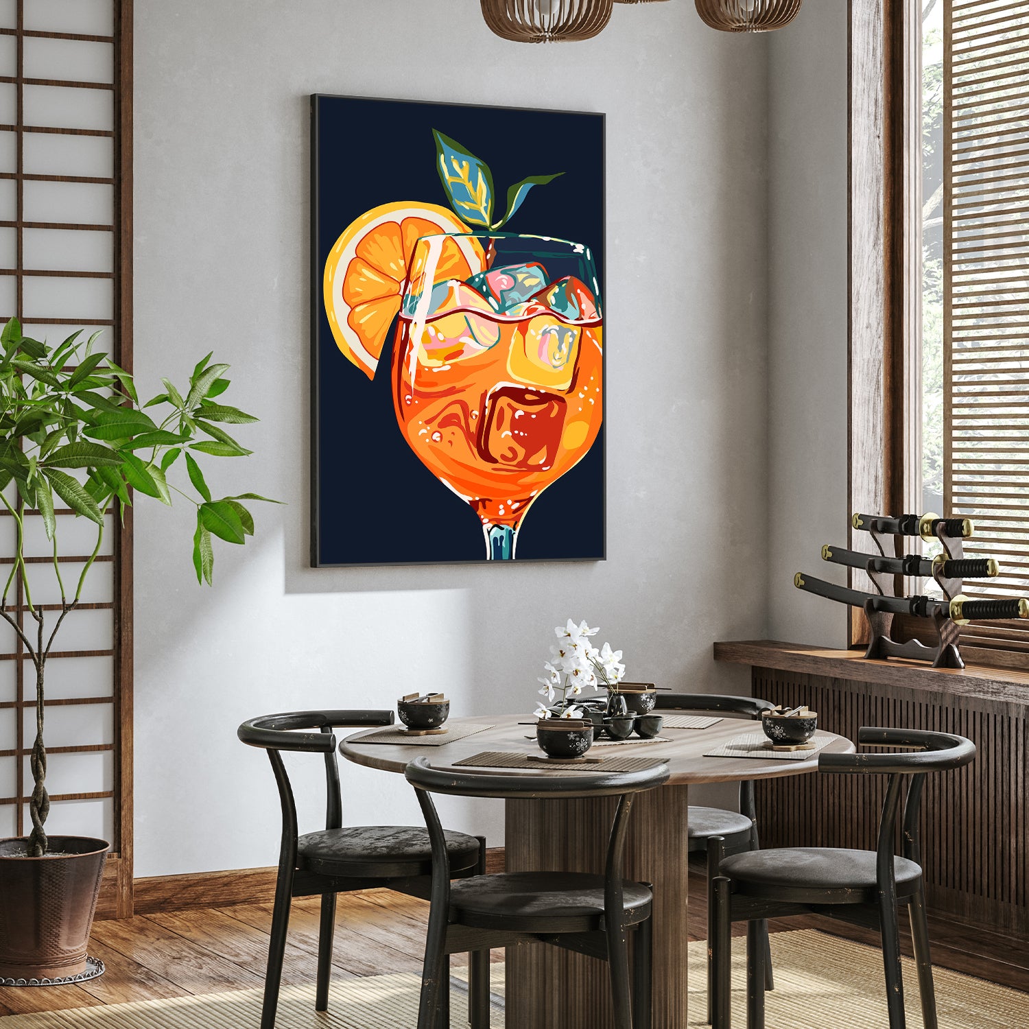 wall-art-print-canvas-poster-framed-Hawaiian Cocktail-7