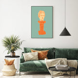 wall-art-print-canvas-poster-framed-Head On Pedestal , By Gigi Rosado-GIOIA-WALL-ART