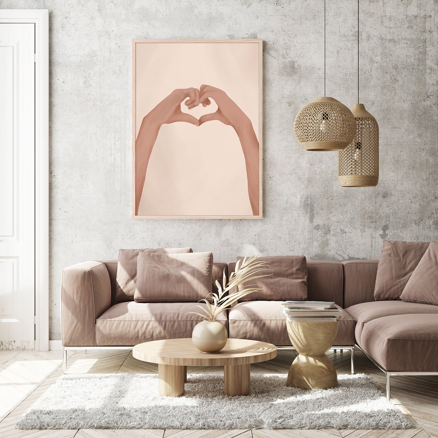 wall-art-print-canvas-poster-framed-Heart-9