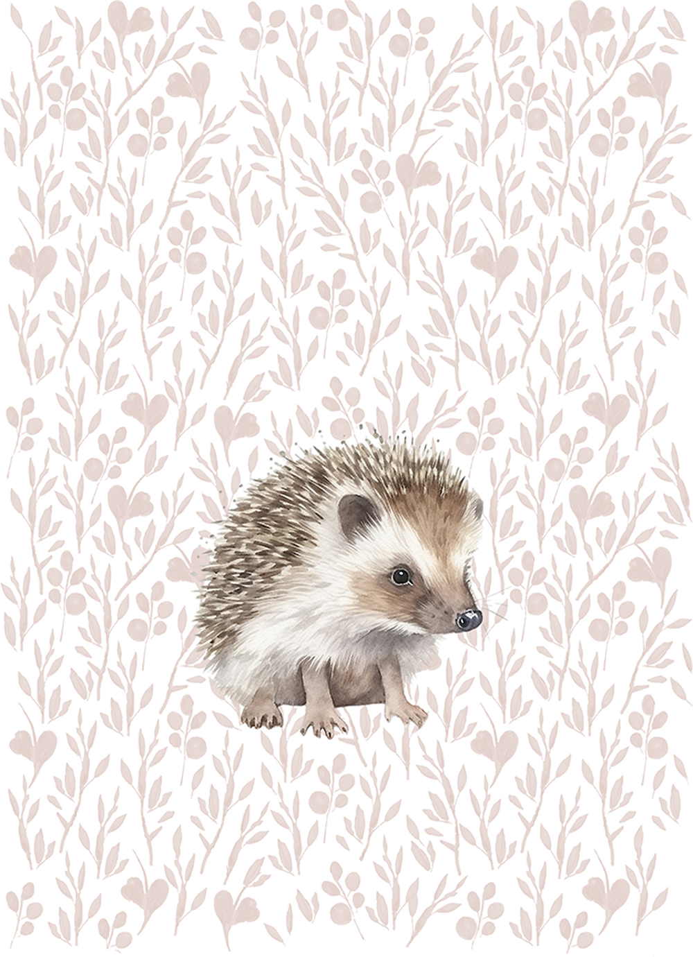 wall-art-print-canvas-poster-framed-Hedgehog Pattern , By At Viv Home Prints-1