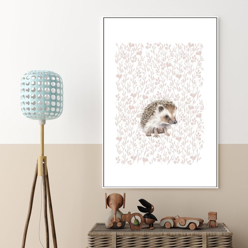 wall-art-print-canvas-poster-framed-Hedgehog Pattern , By At Viv Home Prints-2