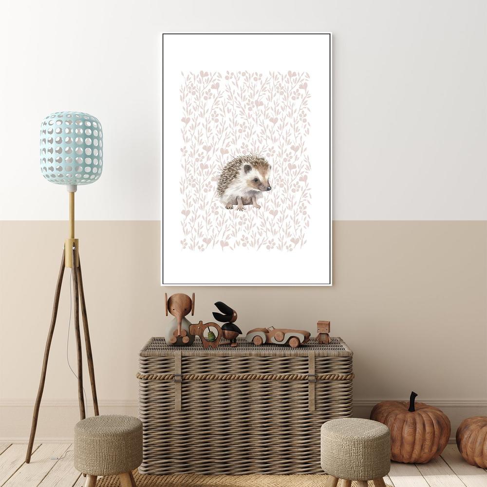 wall-art-print-canvas-poster-framed-Hedgehog Pattern , By At Viv Home Prints-7