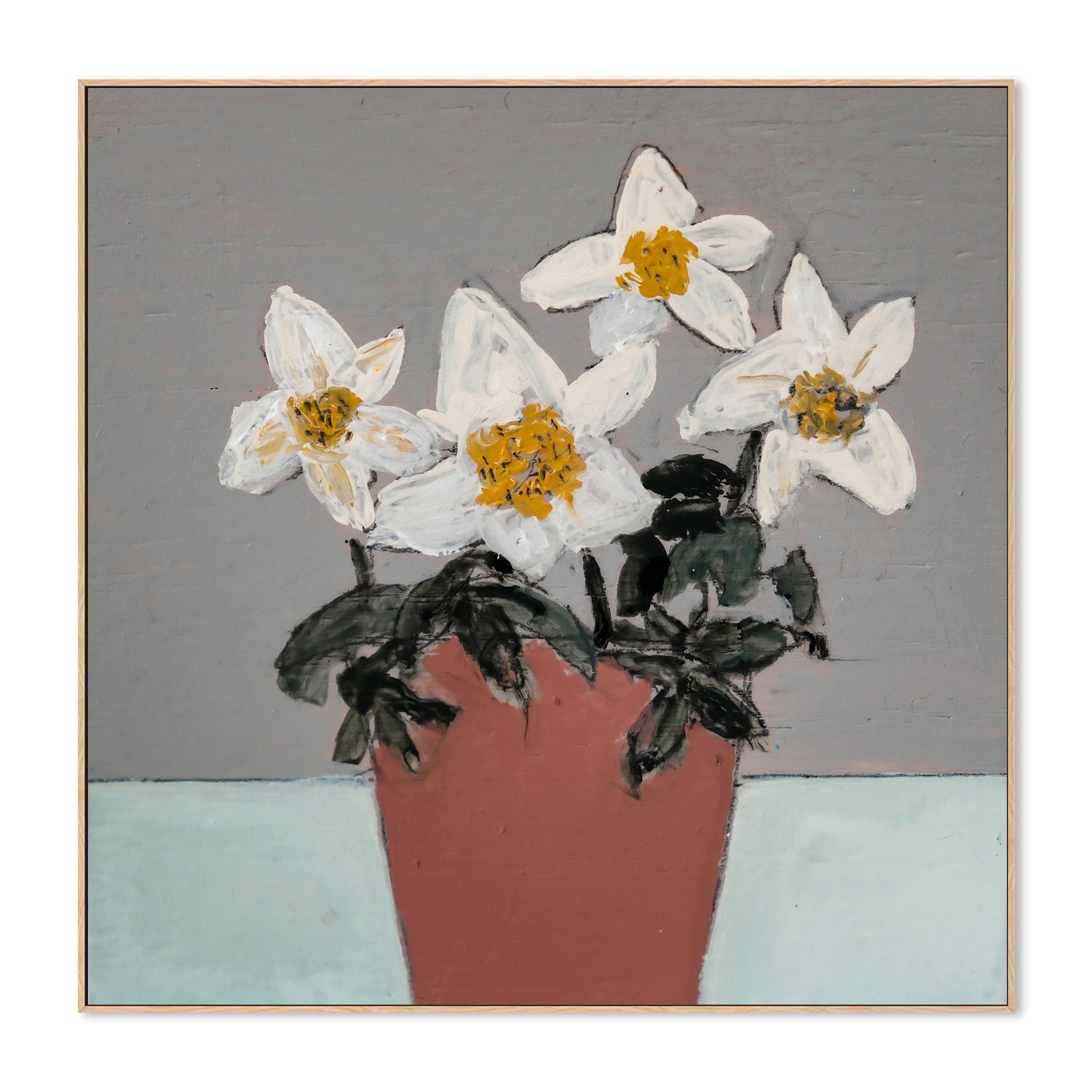 wall-art-print-canvas-poster-framed-Helleboras , By Louise O'hara-4