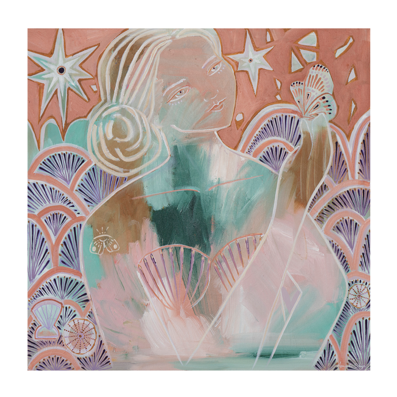 wall-art-print-canvas-poster-framed-Hope, Pink Butterfly, Pink Tourmaline , By Amanda Skye-1