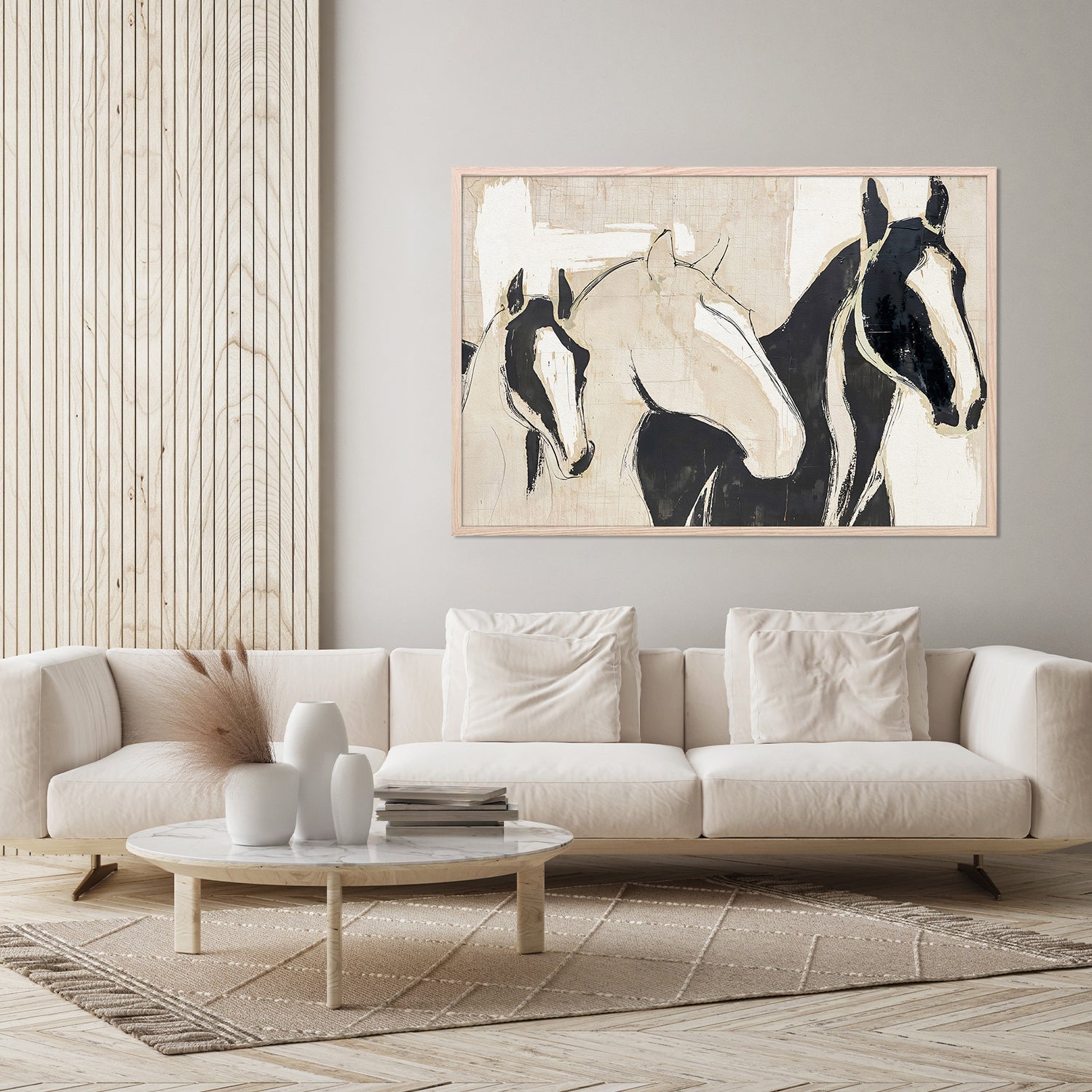 wall-art-print-canvas-poster-framed-horse family-8