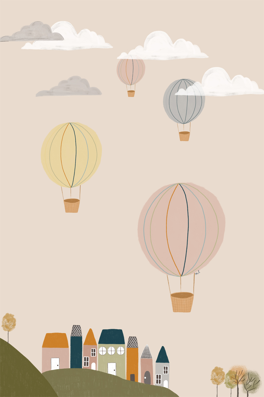 wall-art-print-canvas-poster-framed-Hot Air Balloons , By Menina Lisboa-1