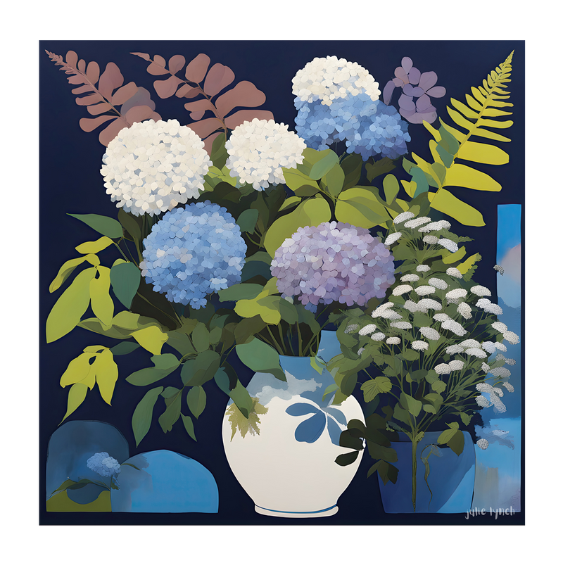 wall-art-print-canvas-poster-framed-Hydrangea Harmony , By Julie Lynch-1