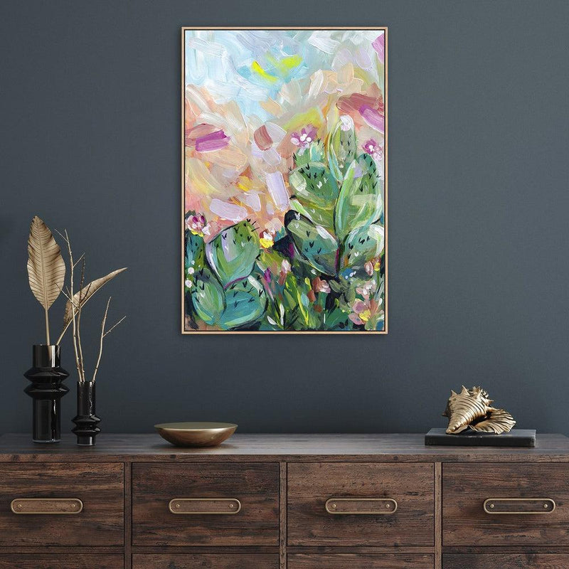 I Absorb The Sunlight , By Lia Nell Wall Art Print Framed Canvas