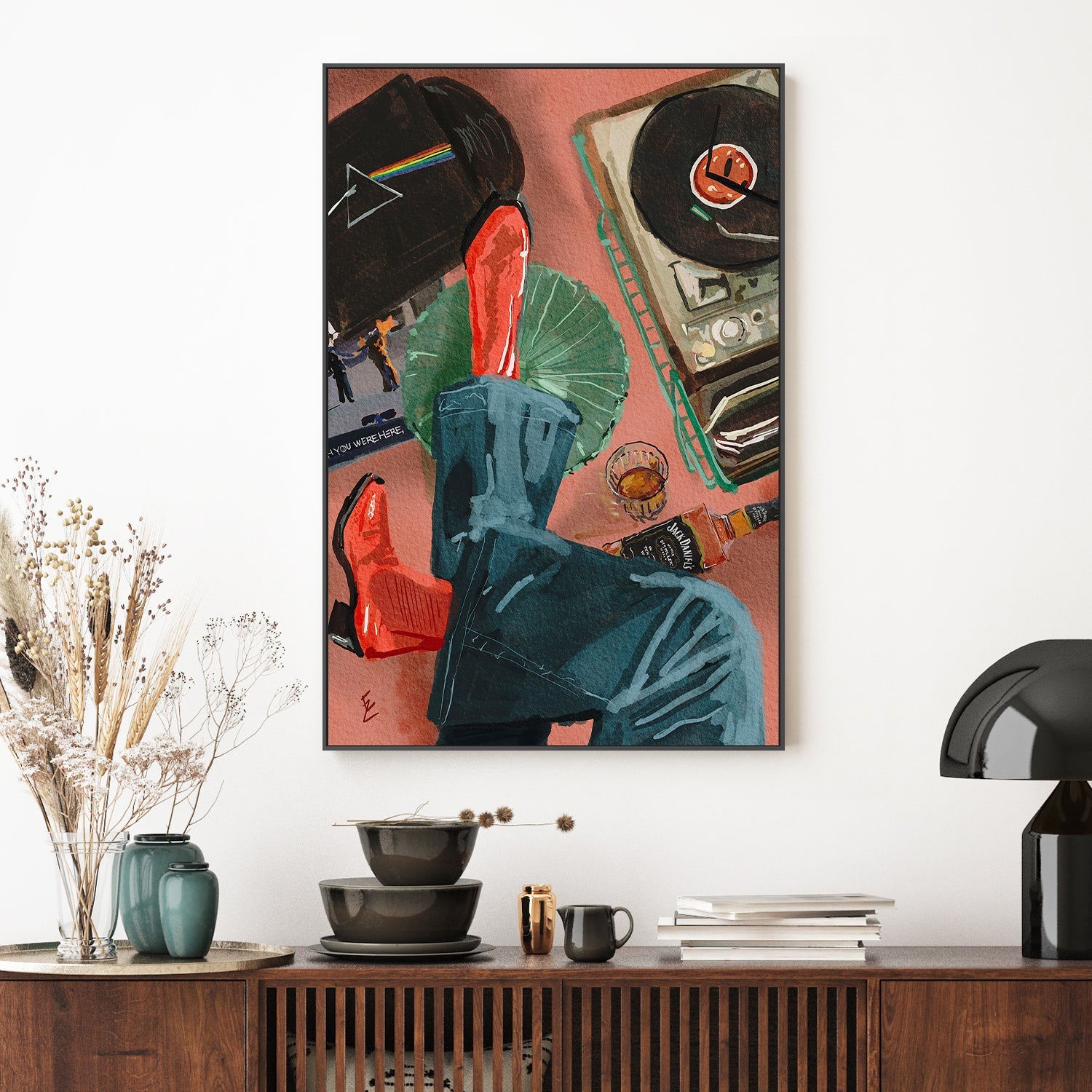 wall-art-print-canvas-poster-framed-I Wish You Were Here , By Ekaterina Zagorska-2