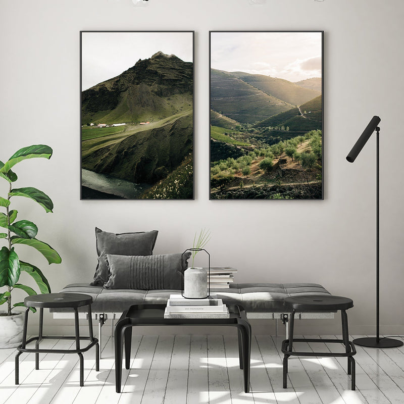 wall-art-print-canvas-poster-framed-Iceland and Duoro, Set Of 2-by-Jovani Demetrie-Gioia Wall Art
