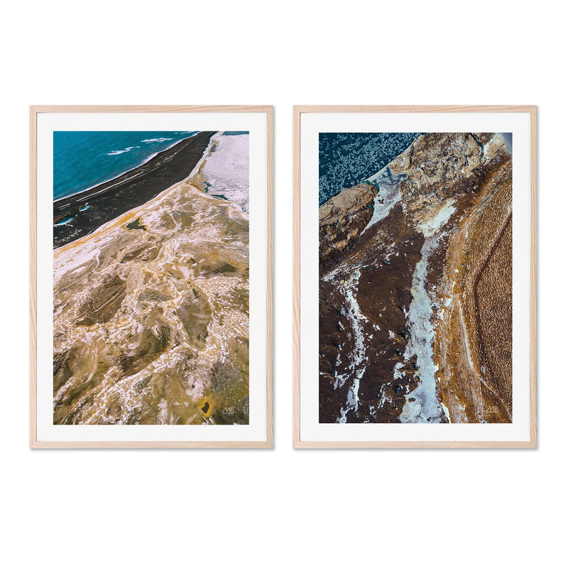 wall-art-print-canvas-poster-framed-Iceland From Above, Style A & B, Set Of 2 , By Max Blakesberg Studios-6