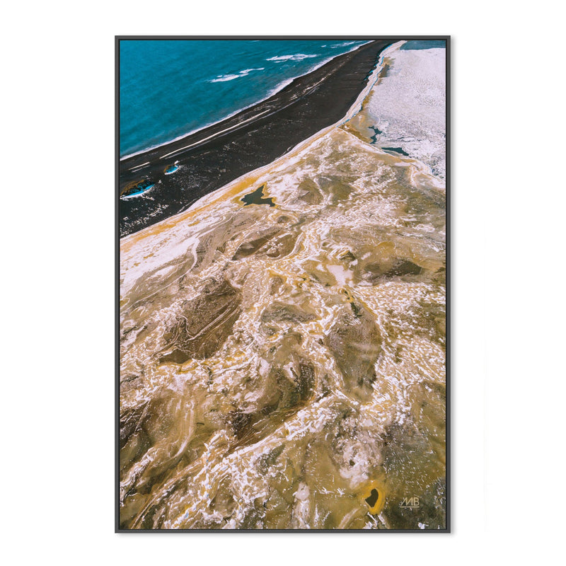 wall-art-print-canvas-poster-framed-Iceland From Above, Style A , By Max Blakesberg Studios-3