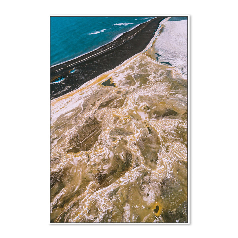 wall-art-print-canvas-poster-framed-Iceland From Above, Style A , By Max Blakesberg Studios-5