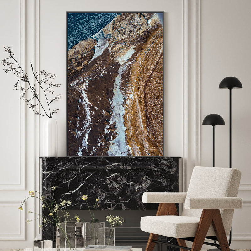 wall-art-print-canvas-poster-framed-Iceland From Above, Style B , By Max Blakesberg Studios-2