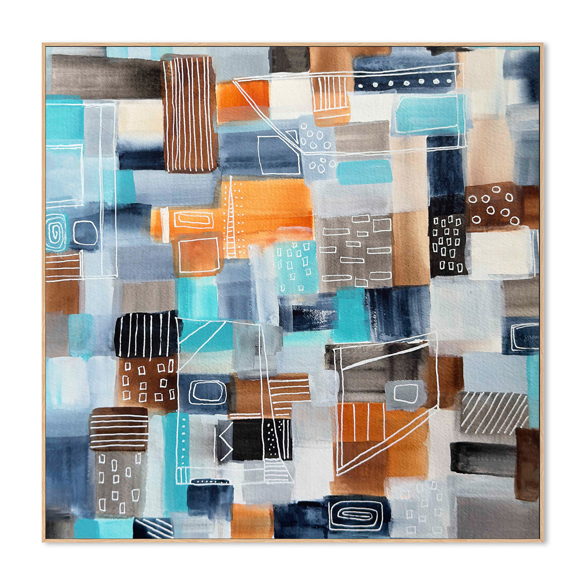 wall-art-print-canvas-poster-framed-In Blue-4