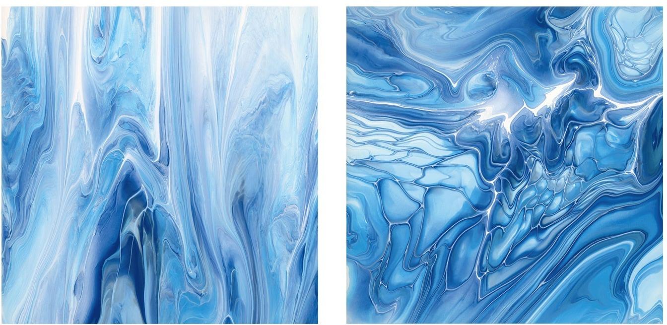 wall-art-print-canvas-poster-framed-In Motion , Style A & B, Set Of 2, By Cathy Anderson , By Cathy Anderson-1