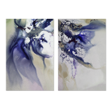 wall-art-print-canvas-poster-framed-Indigo Rhapsody, Style A & B, Set Of 2 , By Petra Meikle-1