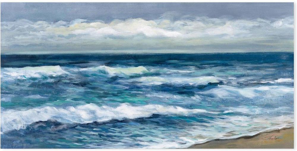 wall-art-print-canvas-poster-framed-Indigo Sea, Style B-by-Silvia Vassileva-Gioia Wall Art