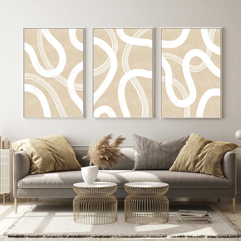 wall-art-print-canvas-poster-framed-Infinite Calm, Style A, B & C, Set Of 3 , By Caroline Cerrato-2