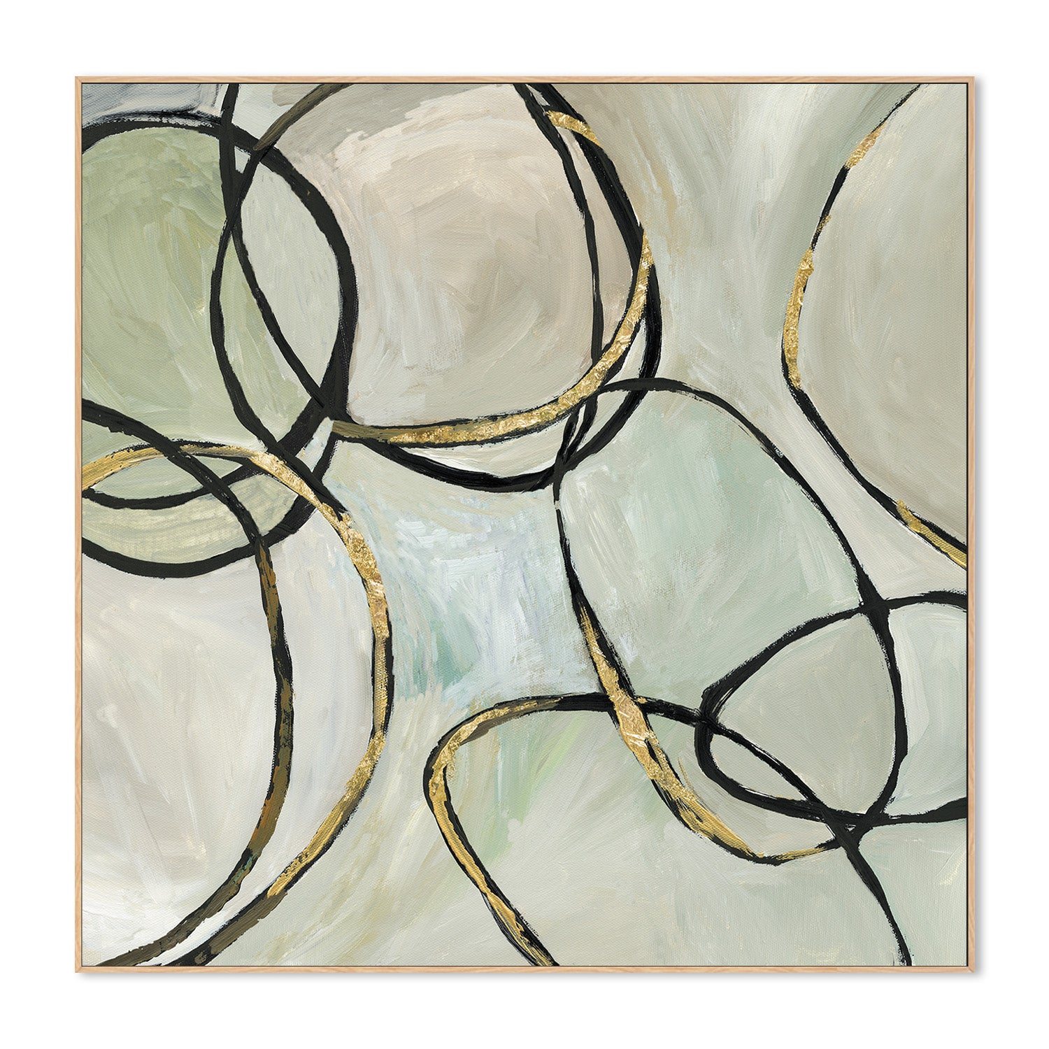 wall-art-print-canvas-poster-framed-Infinity Rings, Style A-4