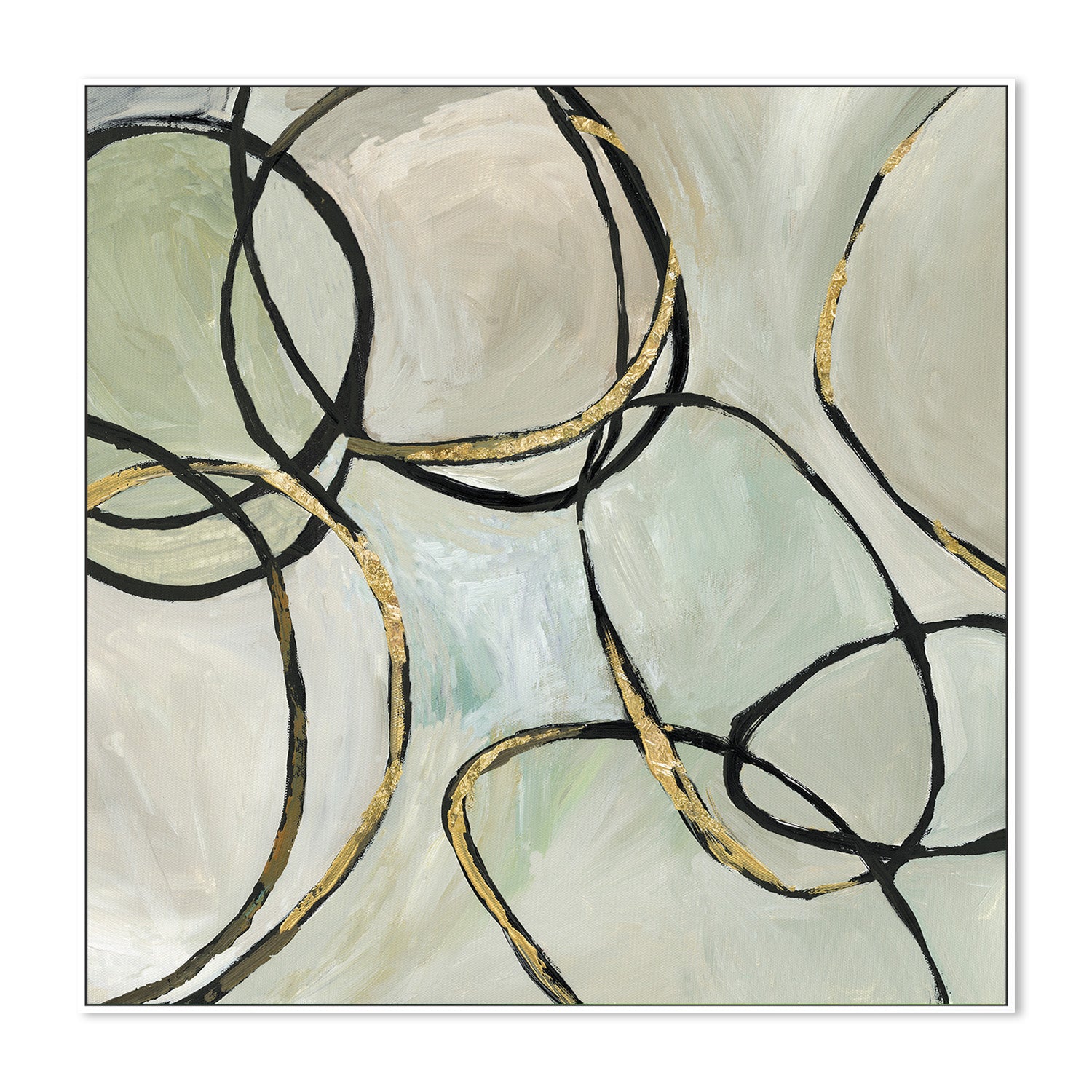 wall-art-print-canvas-poster-framed-Infinity Rings, Style A-5