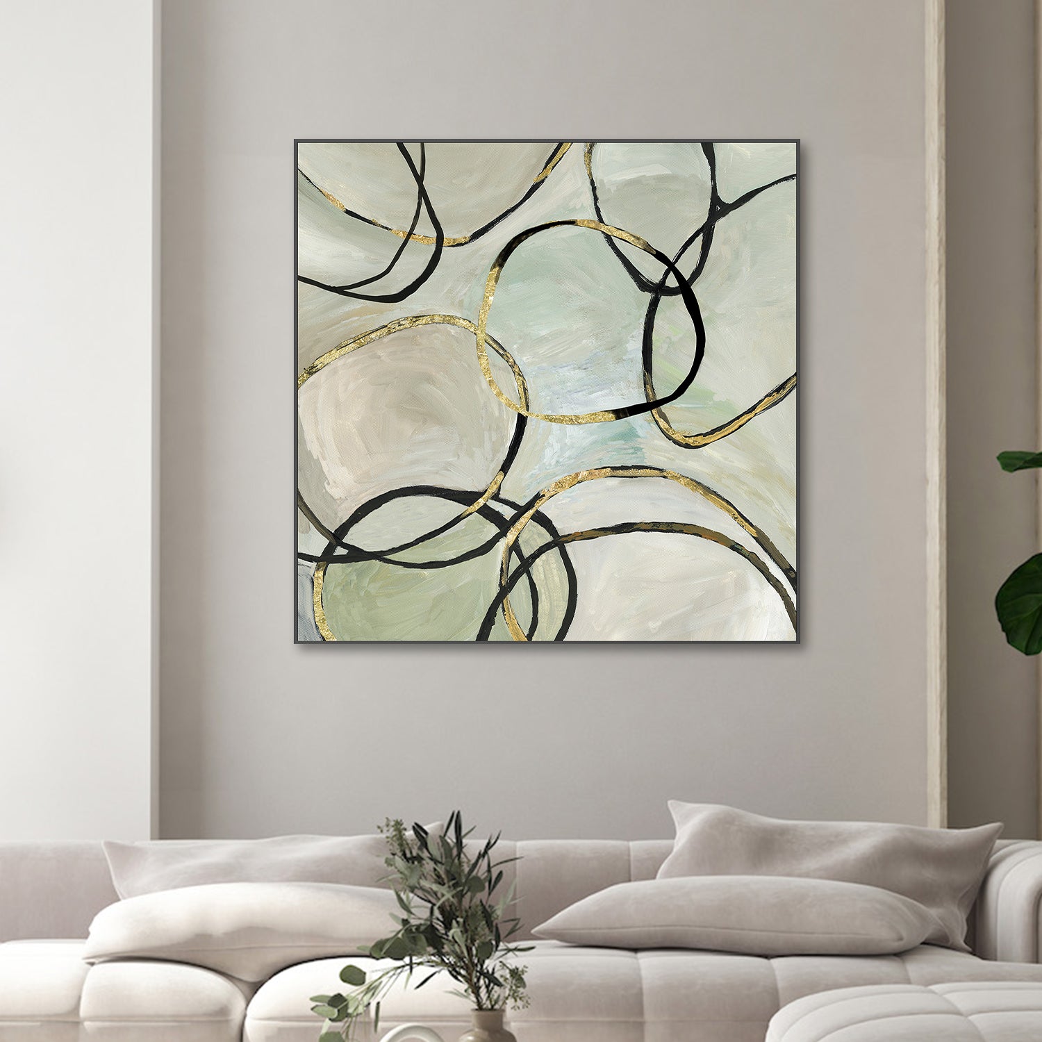 wall-art-print-canvas-poster-framed-Infinity Rings, Style B-2