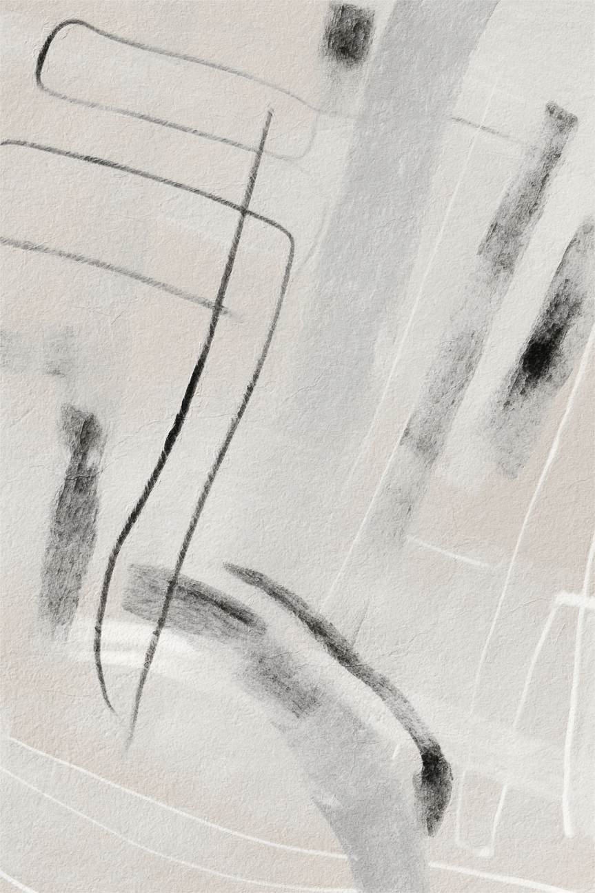 Ink And Sand , By Alma,Wall Art Canvas Print, Poster,Range of Sizes