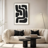 wall-art-print-canvas-poster-framed-Ink Maze , By Ejaaz Haniff-GIOIA-WALL-ART