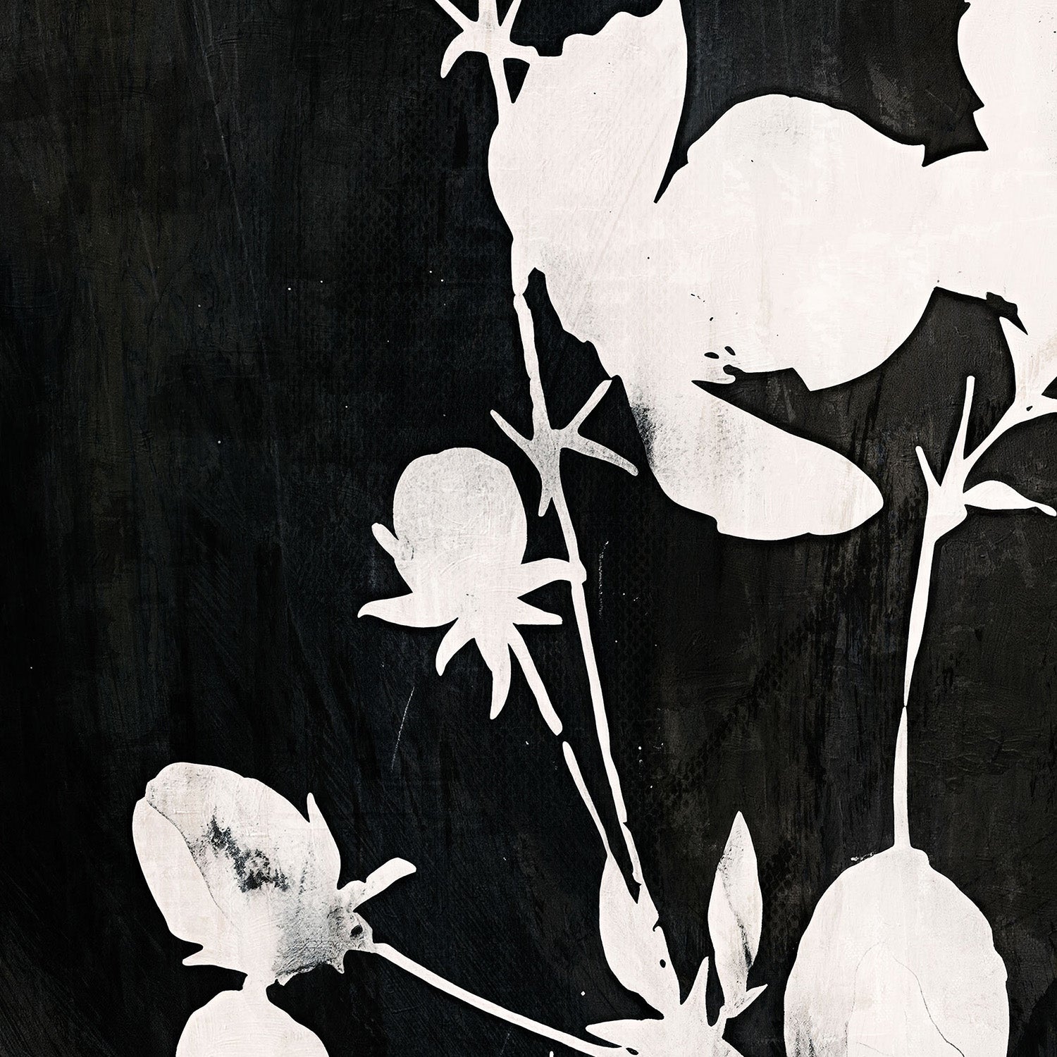 wall-art-print-canvas-poster-framed-Ink & Petals, Style B-10
