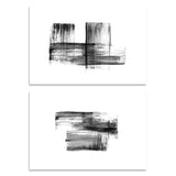 wall-art-print-canvas-poster-framed-Ink Strokes, Style B, Set Of 2-by-Danushka Abeygoda-Gioia Wall Art