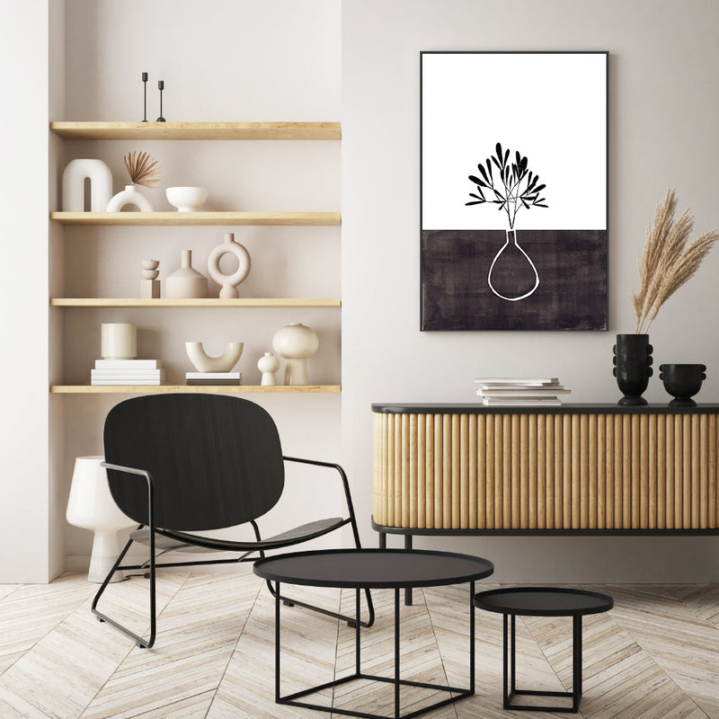 wall-art-print-canvas-poster-framed-Ink Vase , By Ejaaz Haniff-GIOIA-WALL-ART