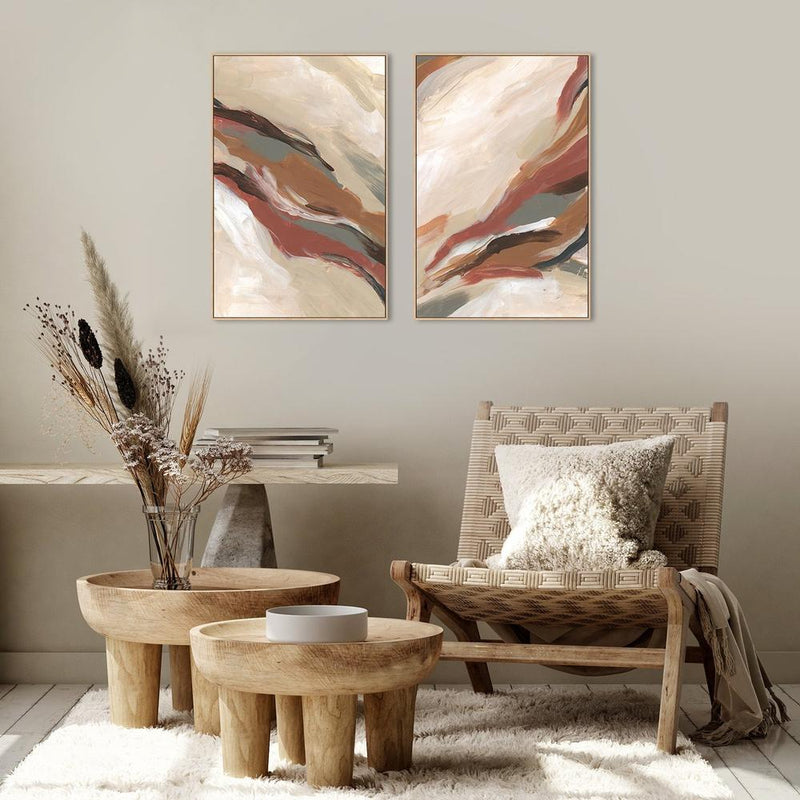 wall-art-print-canvas-poster-framed-Into Bohemia Abstract, Set Of 2, Style B-by-Emily Wood-Gioia Wall Art