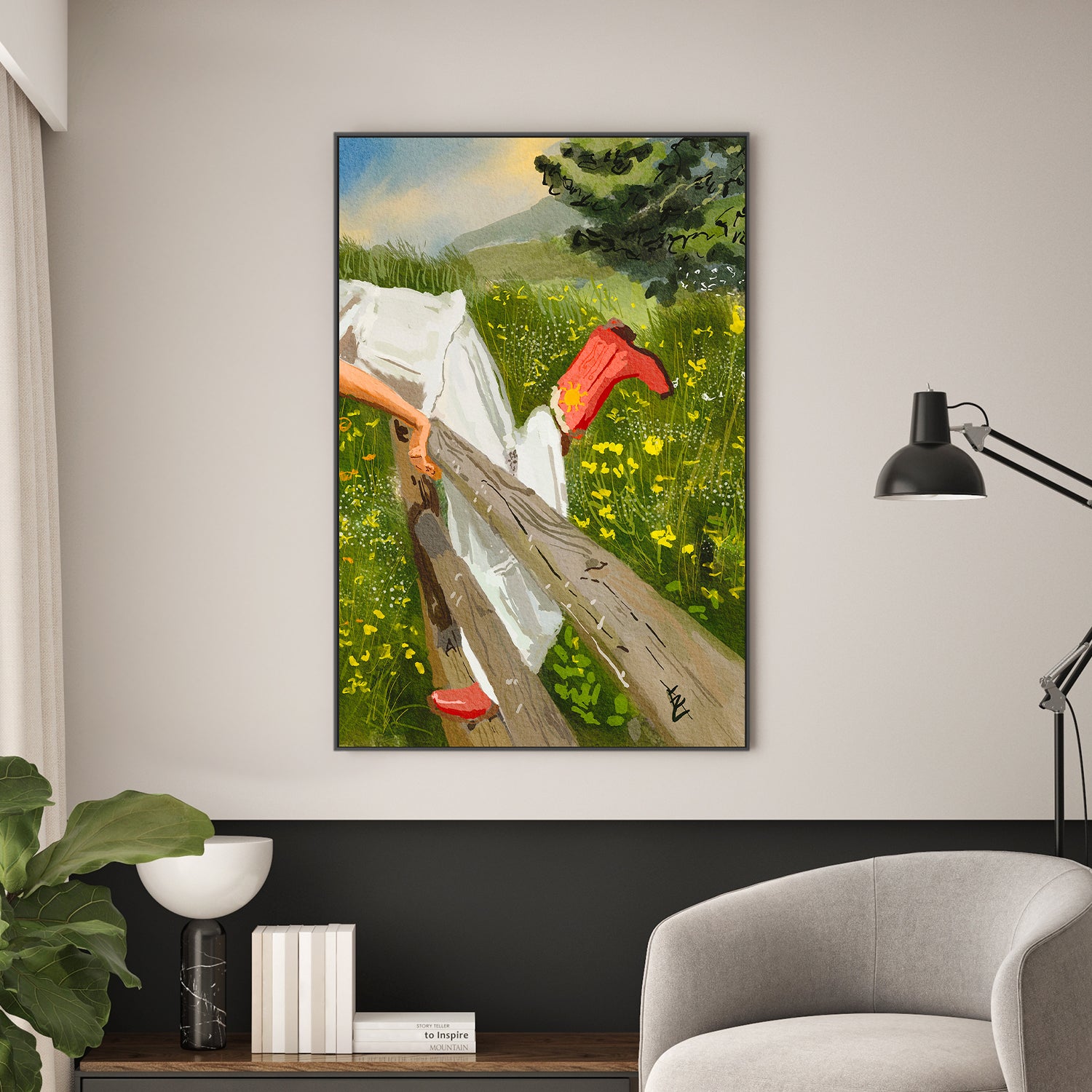 wall-art-print-canvas-poster-framed-Into the fields-2