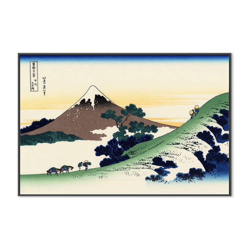 wall-art-print-canvas-poster-framed-Inume pass in the Kai province-by-Katsushika Hokusai-Gioia Wall Art