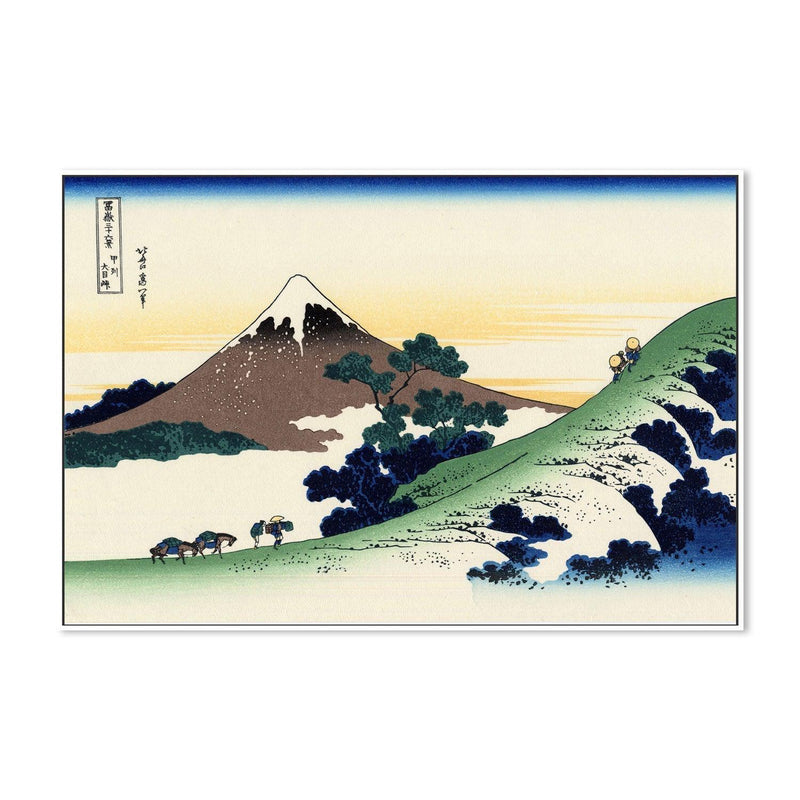 wall-art-print-canvas-poster-framed-Inume pass in the Kai province-by-Katsushika Hokusai-Gioia Wall Art