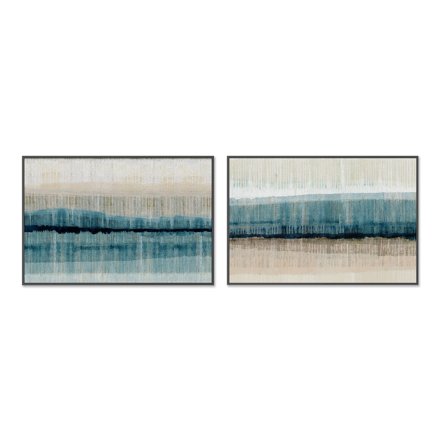 wall-art-print-canvas-poster-framed-Island Dawn, Style A & B, Set Of 2-3