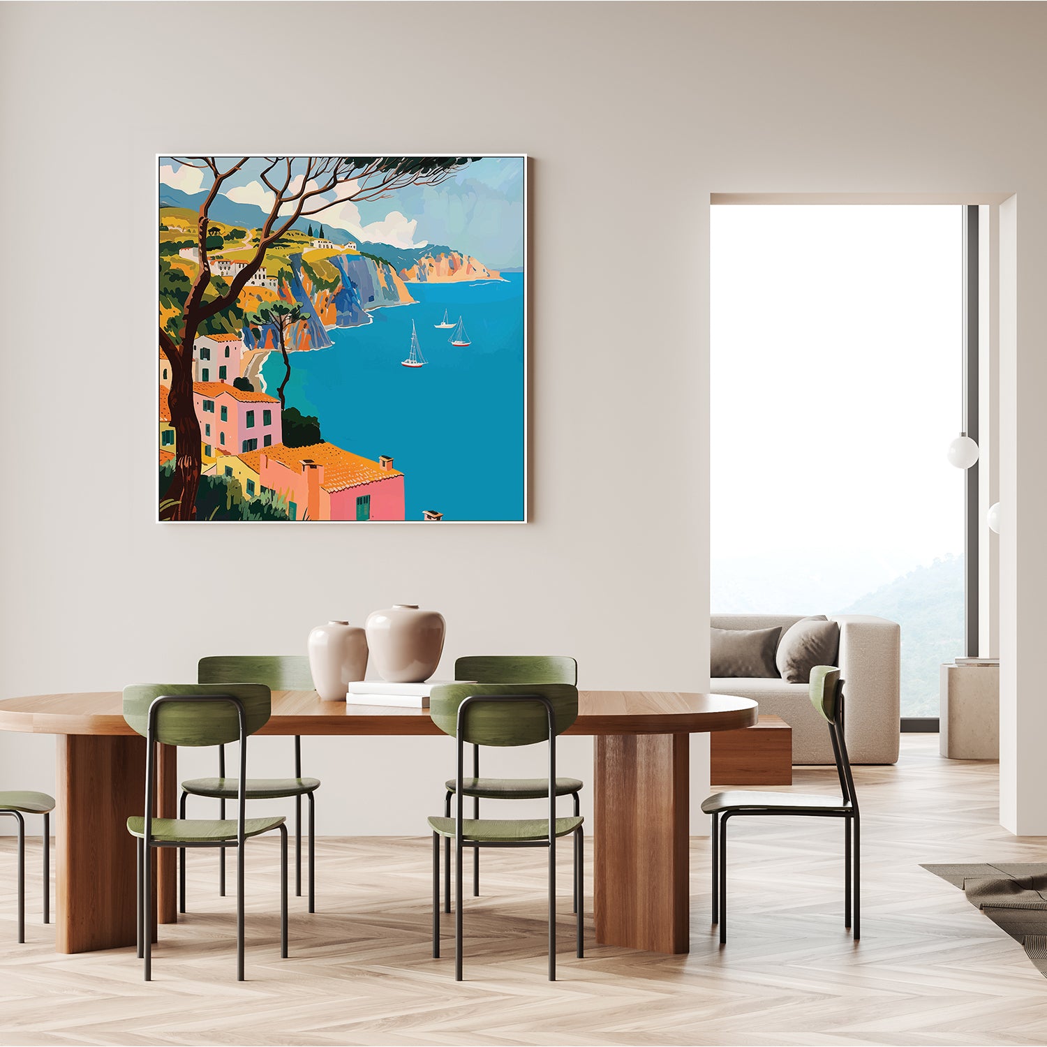 wall-art-print-canvas-poster-framed-Italian Coast, Style A-9