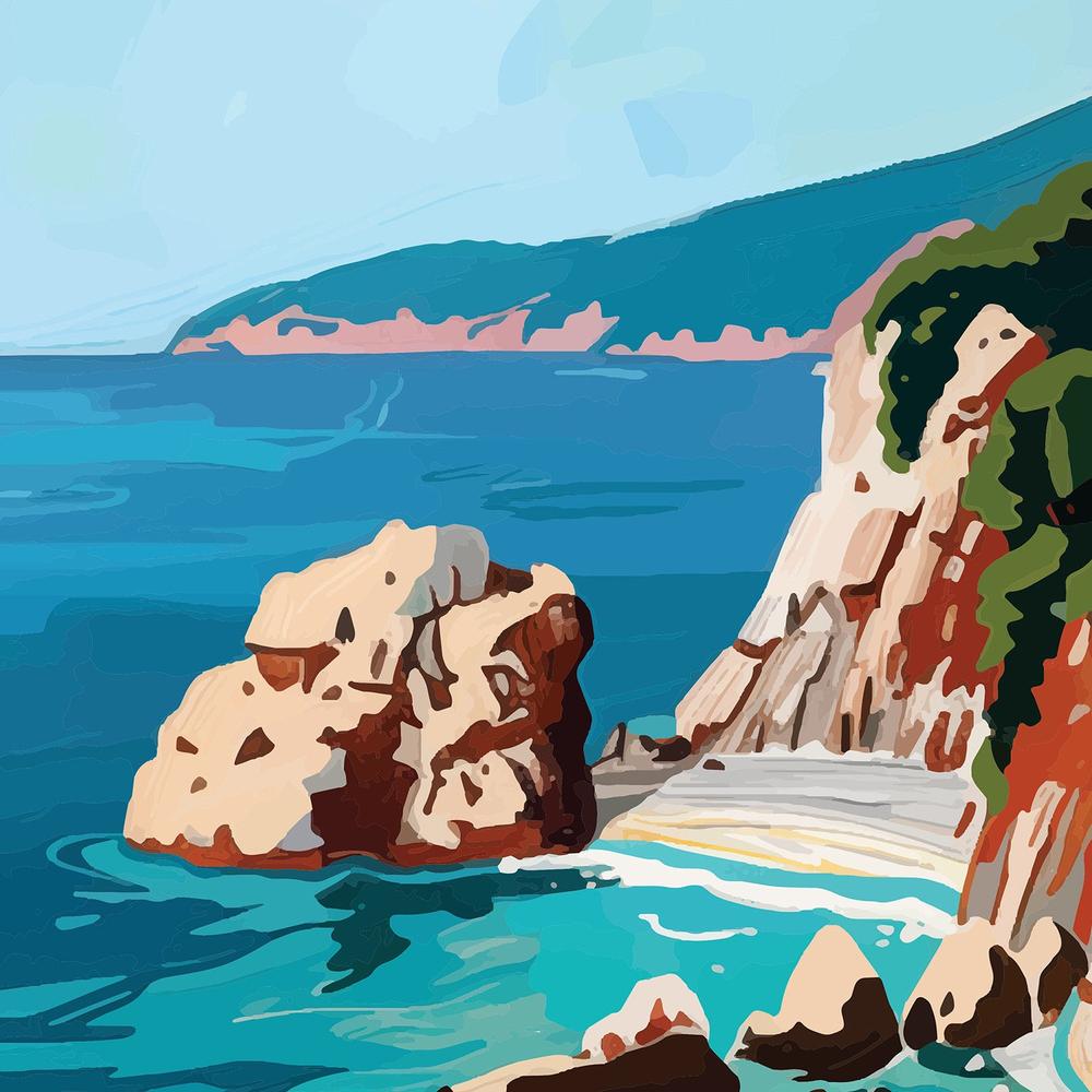 wall-art-print-canvas-poster-framed-Italian Coast, Style D-10