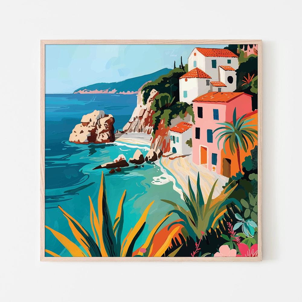 wall-art-print-canvas-poster-framed-Italian Coast, Style D-6