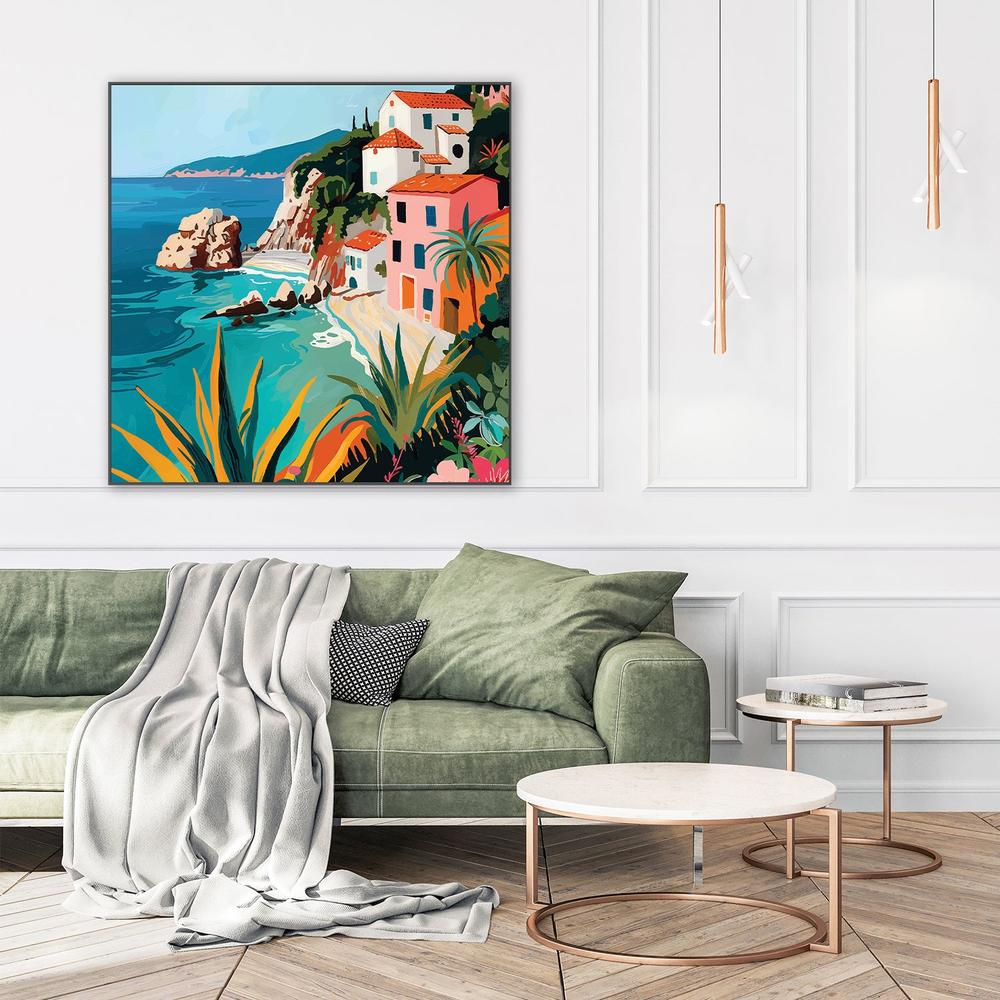 wall-art-print-canvas-poster-framed-Italian Coast, Style D-9