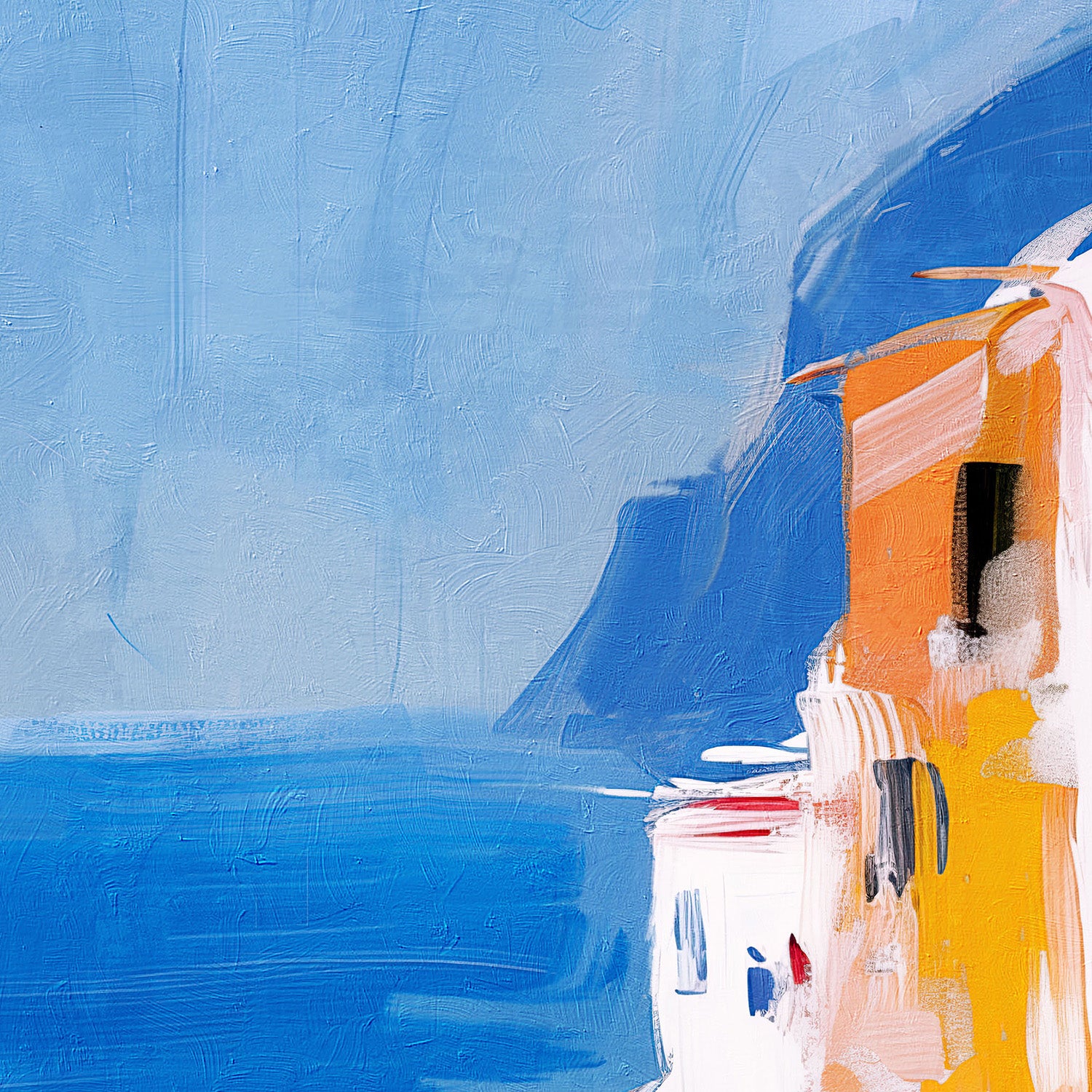 wall-art-print-canvas-poster-framed-Italian Seaside, Style A-10