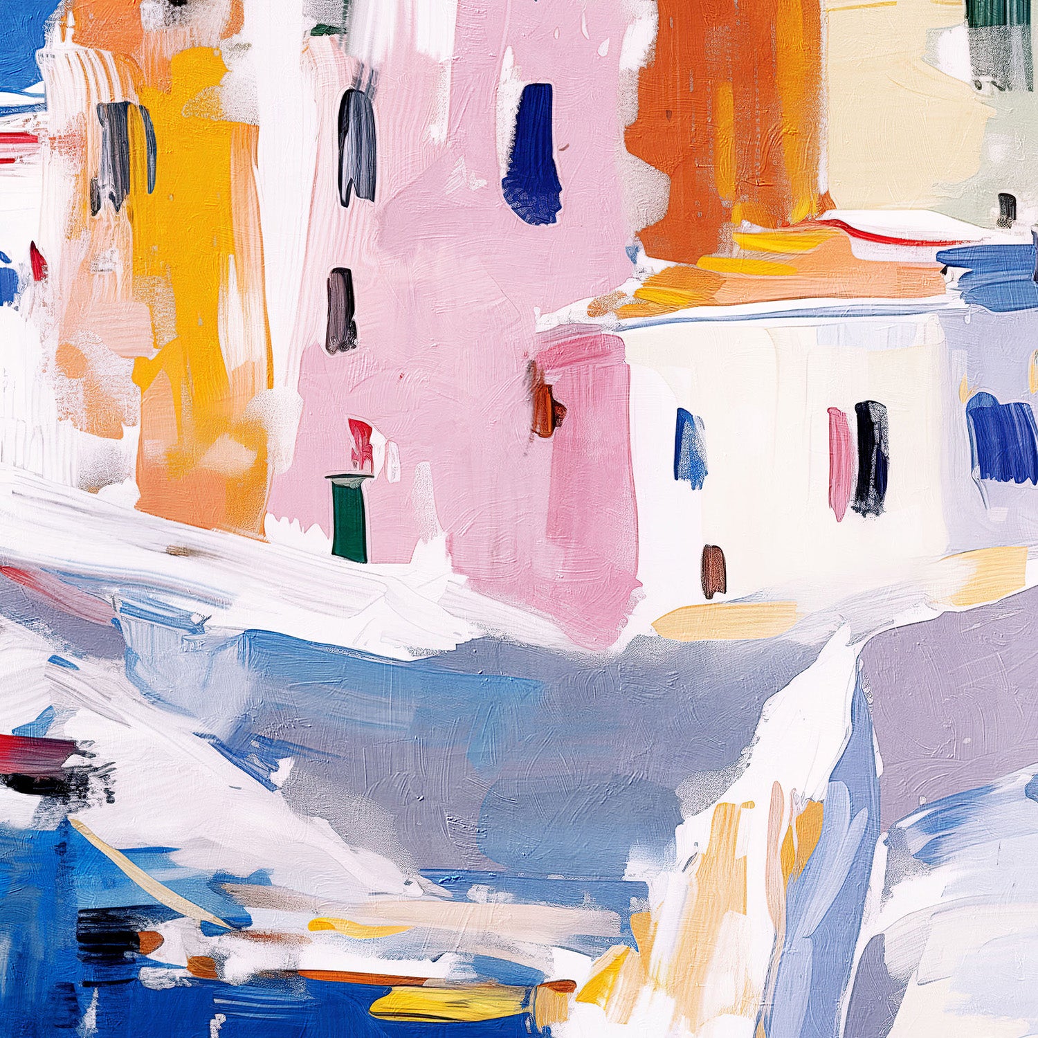 wall-art-print-canvas-poster-framed-Italian Seaside, Style A-11