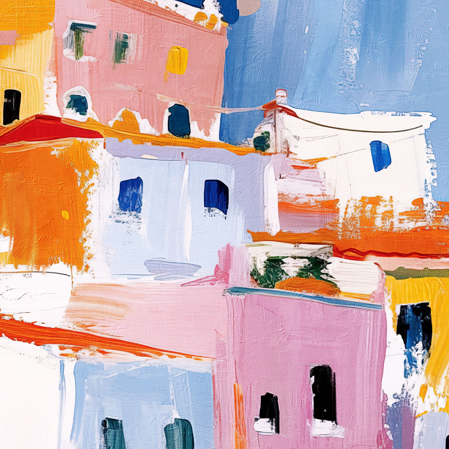 wall-art-print-canvas-poster-framed-Italian Seaside, Style B-10