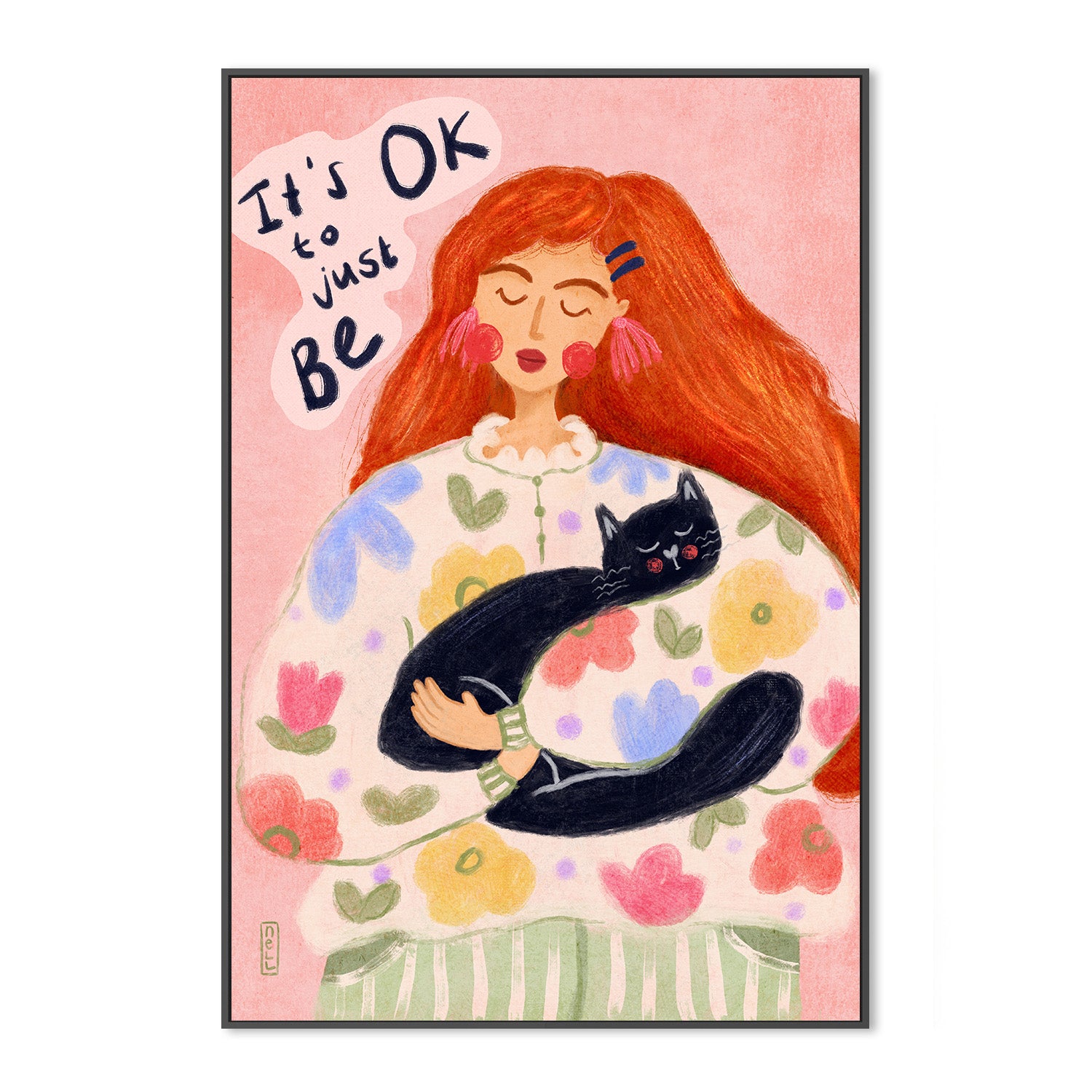 wall-art-print-canvas-poster-framed-It's Ok To Just Be Drawing-3