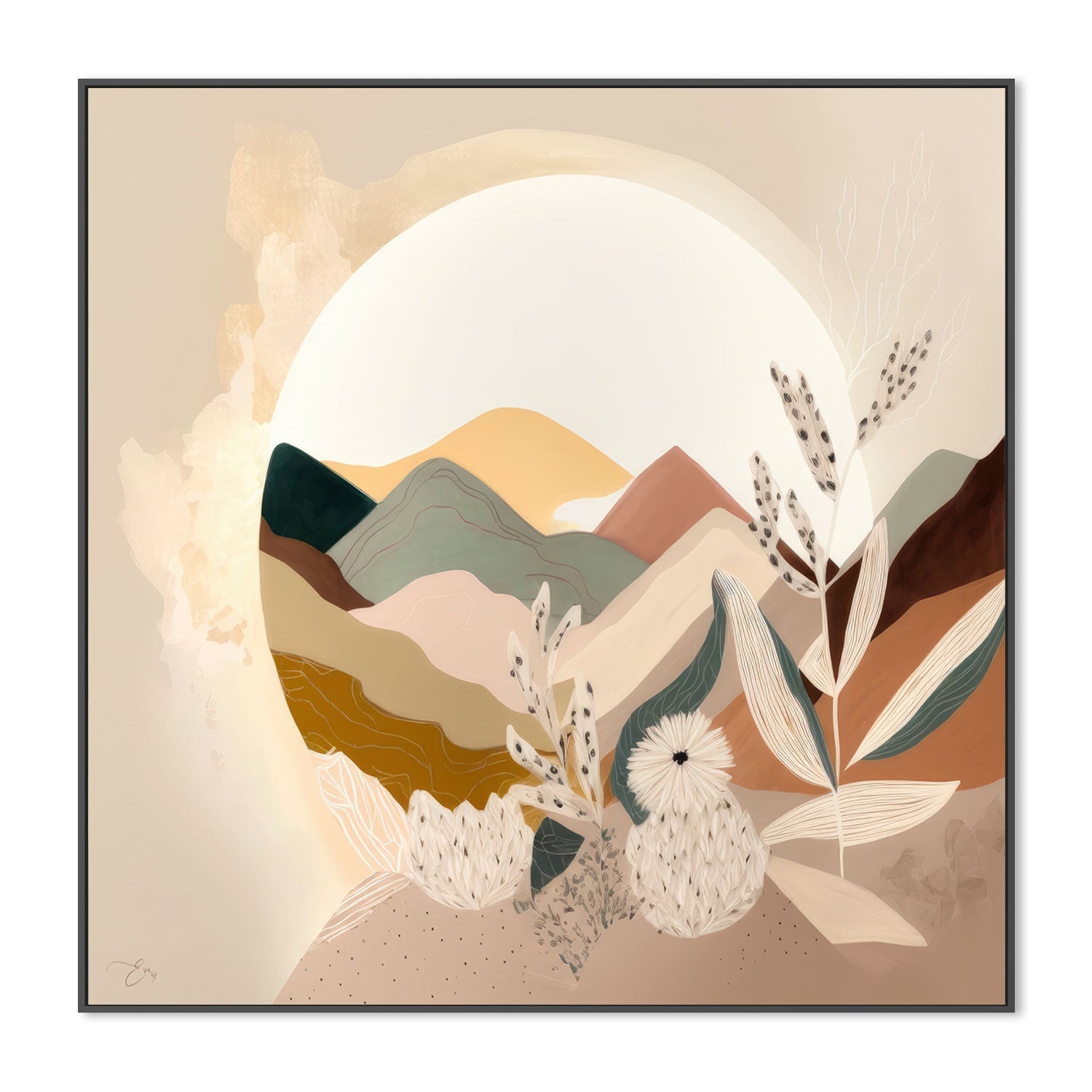 wall-art-print-canvas-poster-framed-Ivy Abstract , By Bella Eve-GIOIA-WALL-ART