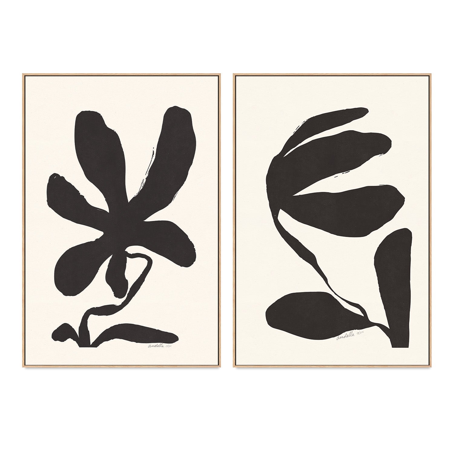 wall-art-print-canvas-poster-framed-Jasmine And Lily, Set Of 2 , By Andelle Art-4