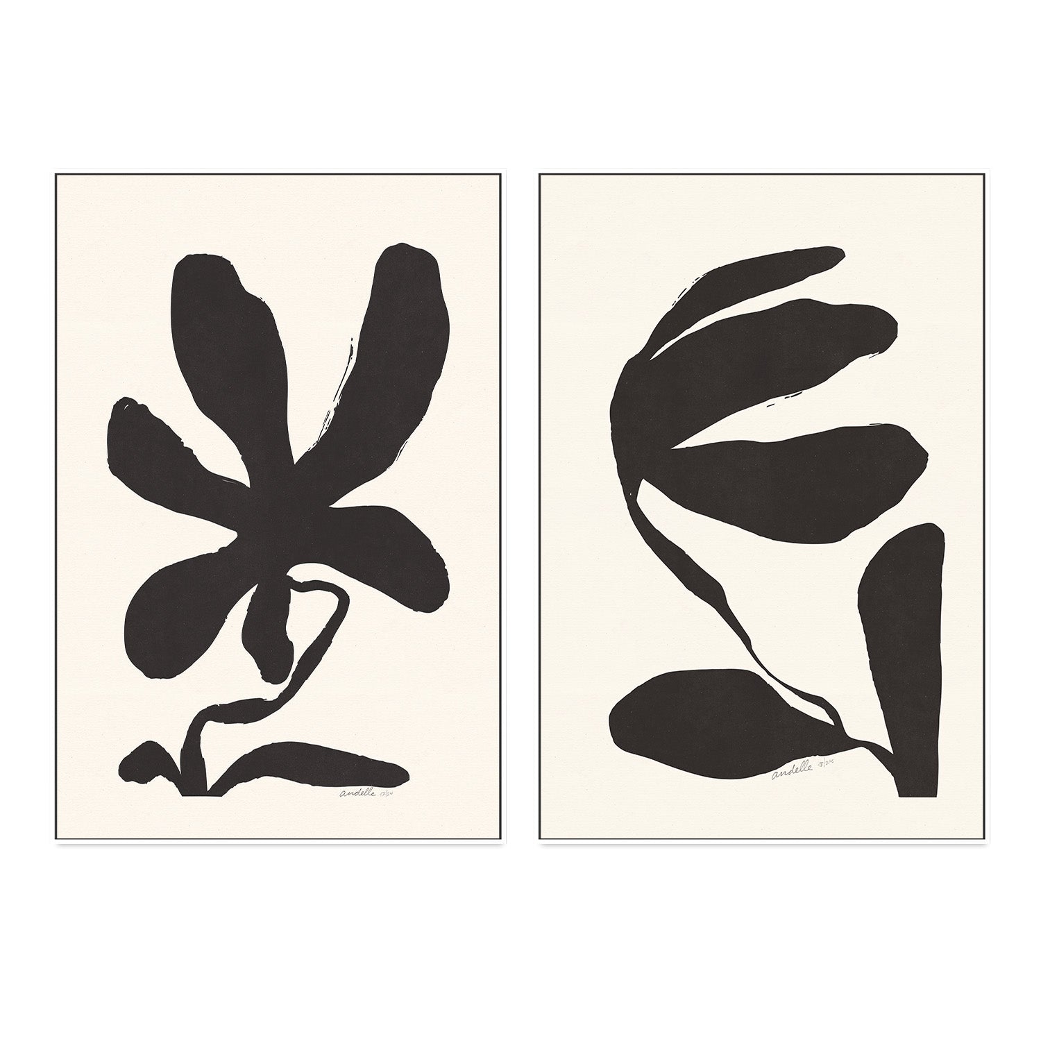 wall-art-print-canvas-poster-framed-Jasmine And Lily, Set Of 2 , By Andelle Art-5