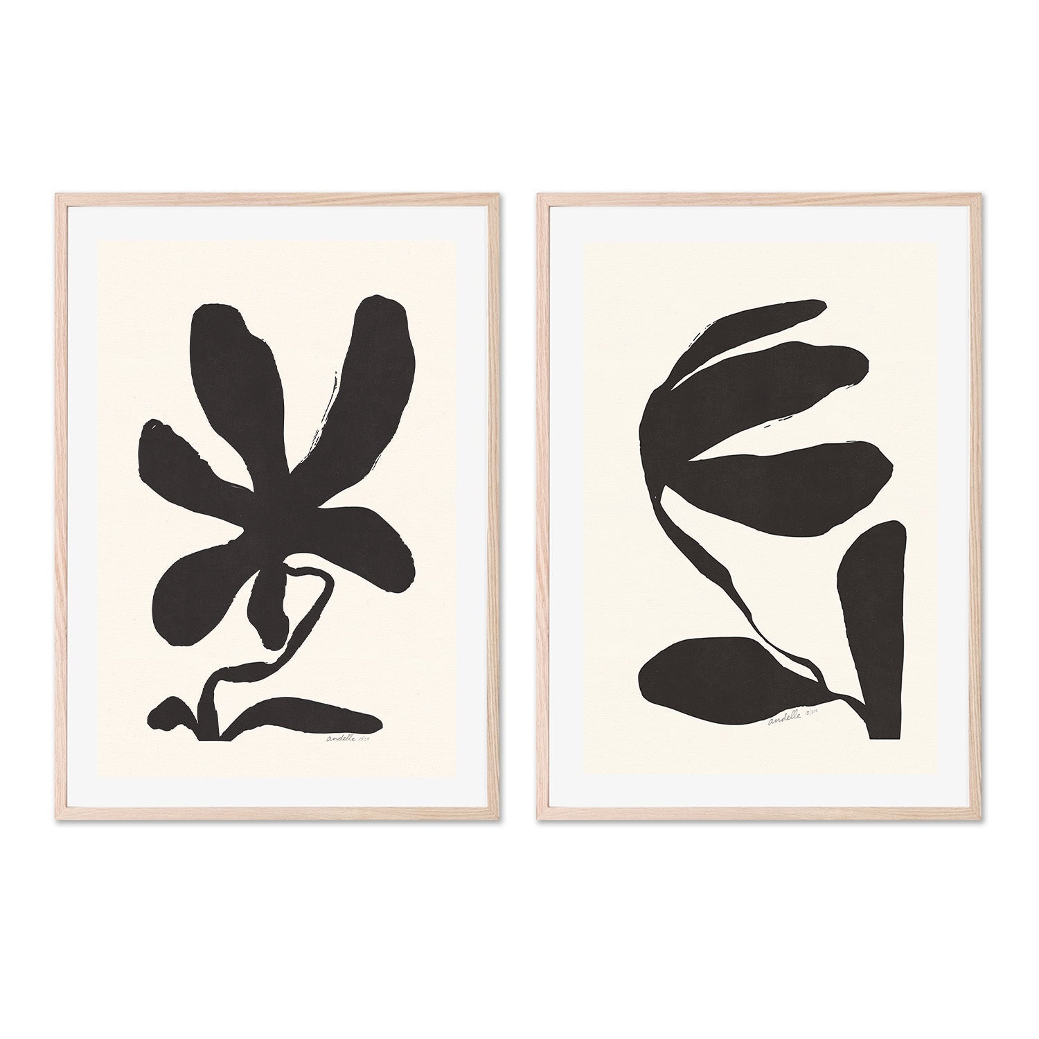 wall-art-print-canvas-poster-framed-Jasmine And Lily, Set Of 2 , By Andelle Art-6