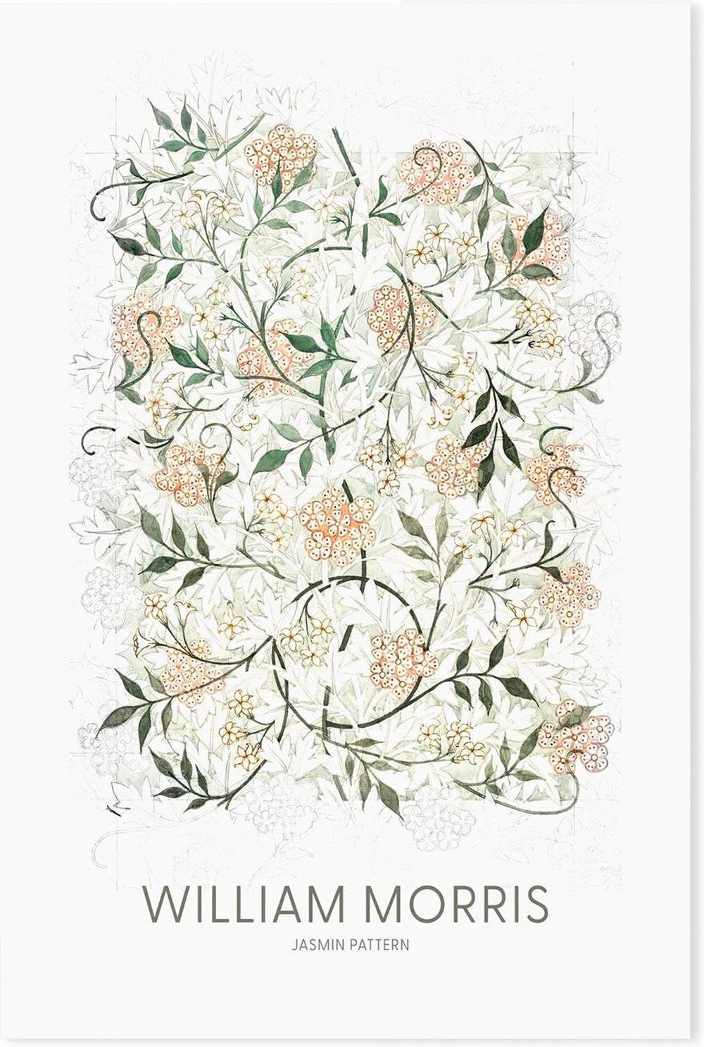 wall-art-print-canvas-poster-framed-Jasmine , By William Morris-GIOIA-WALL-ART