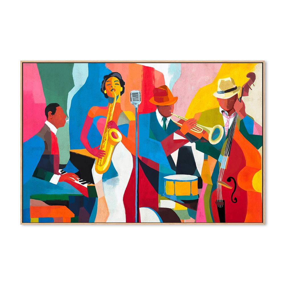 wall-art-print-canvas-poster-framed-Jazz Fever-4